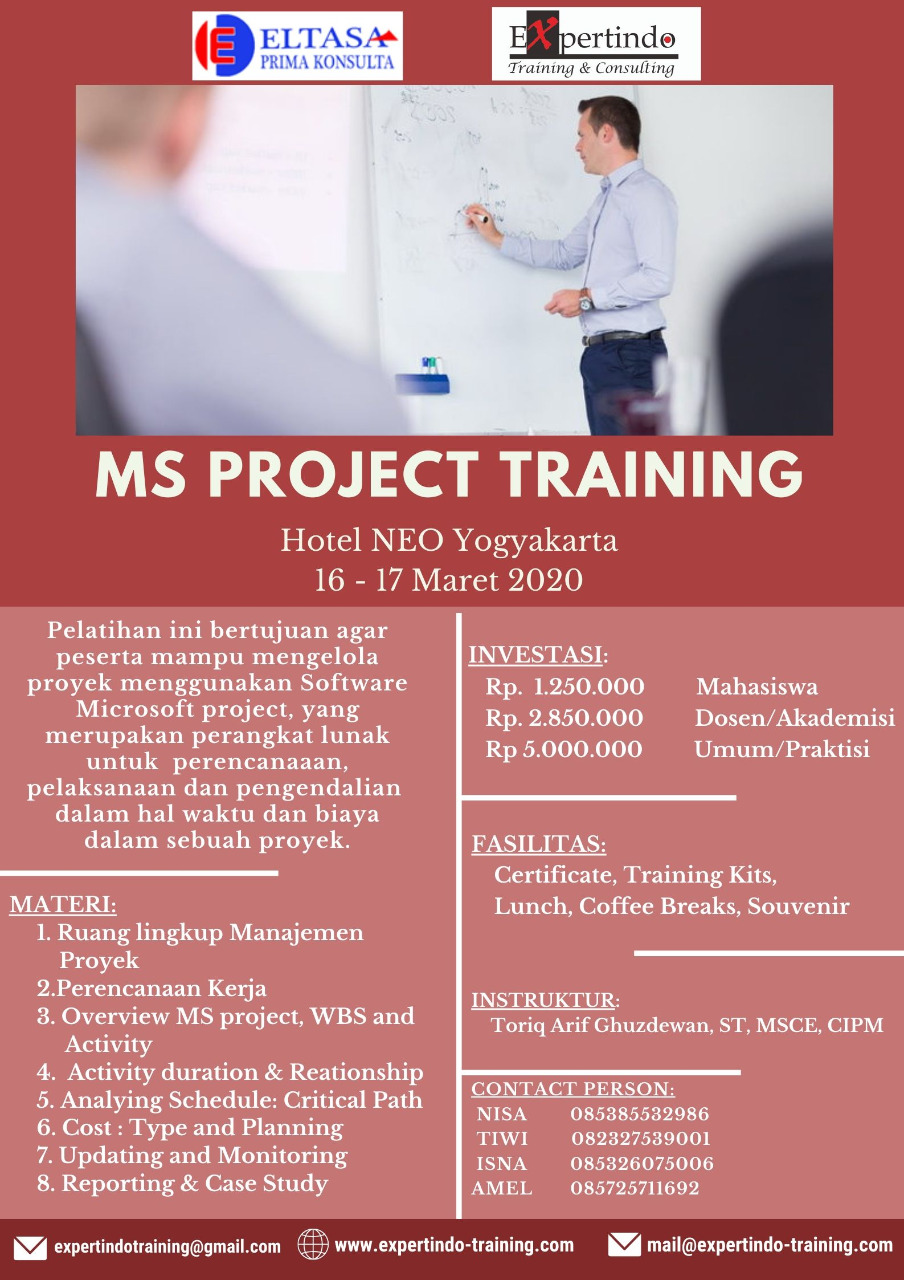 Pelatihan Microsoft Project 2020