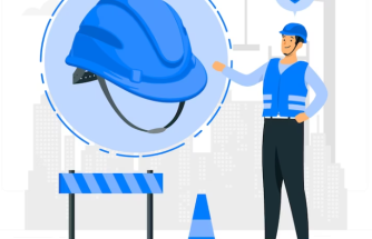 Ilustrasi Gambar Penerapan Job Safety Analysis dalam Proyek Konstruksi Besar