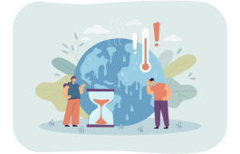 Ilustrasi Gambar Dampak Perubahan Iklim terhadap Ketahanan Pangan